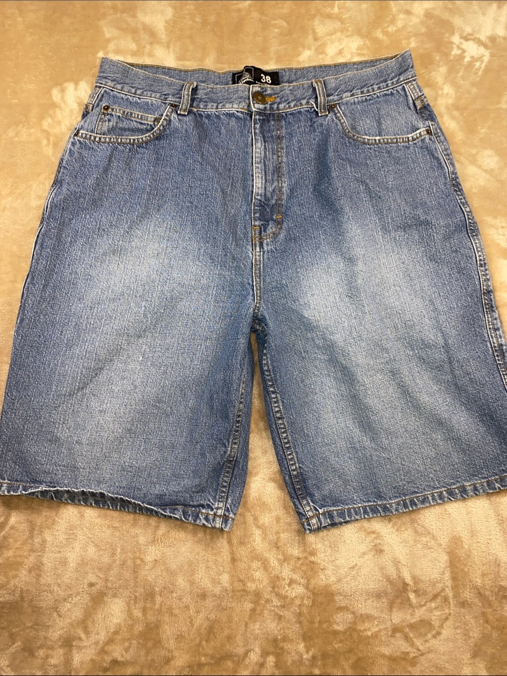 Vintage Foot Locker Classic Light Blue Denim Jean Shorts for Men